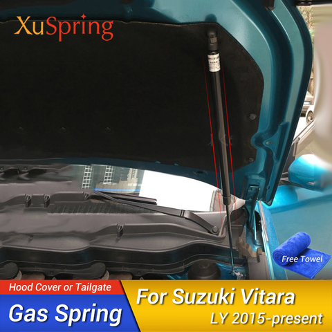 Car Bonnet Cover Support Hydraulic Rod Lift Strut Spring Shock Bars No Drilling/Welding For Suzuki Vitara Escudo LY 2015-2022 ► Photo 1/5