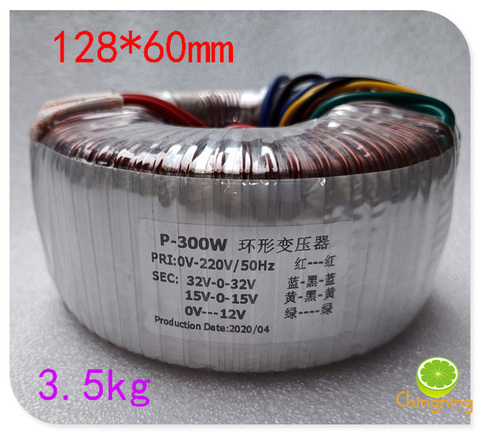 Double 32V dual 15V 300W toroidal transformer ring cattle HIFI audio dedicated pure copper wire manufacturing ► Photo 1/4