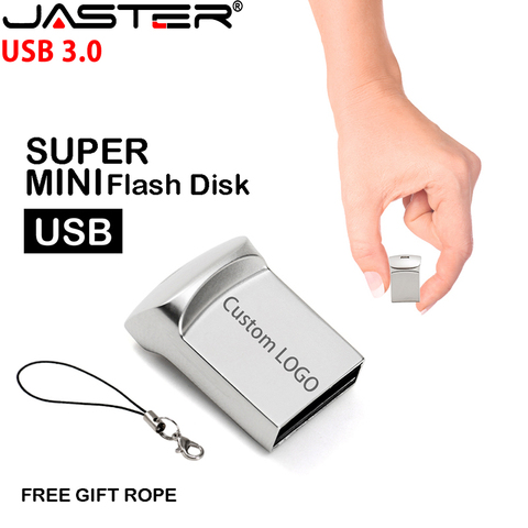 JASTER USB 3.0 Mini metal USB flash drive 4G 8G 16GB 32GB 64GB Personalise Pen Drive USB Memory Stick U disk gift Custom logo ► Photo 1/6