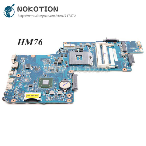 NOKOTION H000038380 H000038370 Laptop Motherboard For Toshiba satellite C850 L850 Laptop Motherboard HM76 UMA HD DDR3 ► Photo 1/6