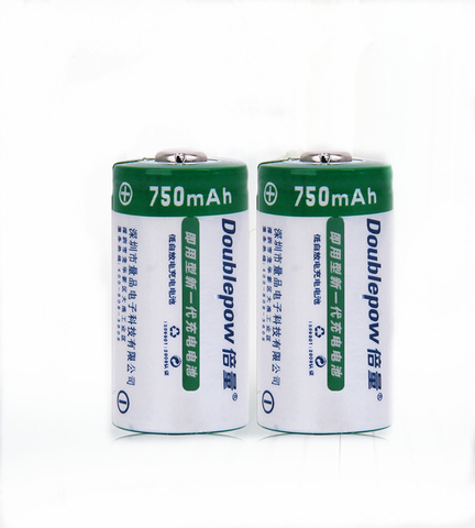2pcs/lot 3.7V 750mAh 16340 rechargeable battery CR123A lithium battery suitable for camera instrument rechargeable battery ► Photo 1/5