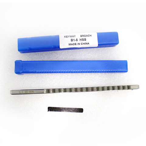 4mm 5mm B1 Type Push Type Keyway Broaches HSS Keyway Tools for CNC Machine Tool ► Photo 1/4