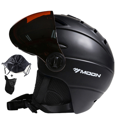 MOON Skiing Helmet Integrally-molded PC+EPS CE Certificate Adult Ski Helmet Outdoor Sports Snowboard/Skateboard Helmet ► Photo 1/6