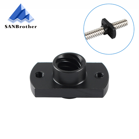 3D Printer Z Axis Trapezoid Motor Screw Nuts T8 Nut POM Nut Lead 8mm Pitch 2mm For CR10 CR-10S Ender-3 Lead Screw ► Photo 1/4