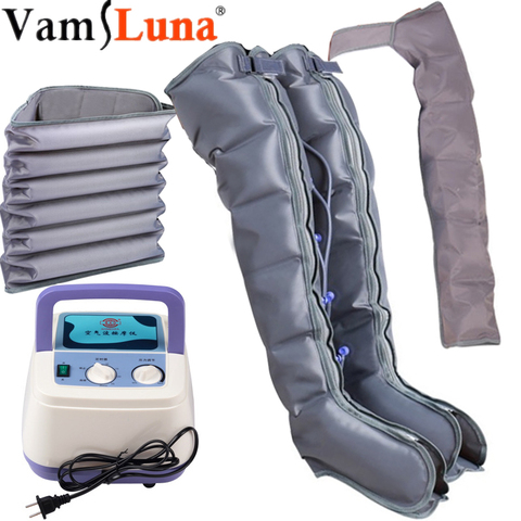 Tall Man Extended version Air Compression Massager 6 Chambers  Handheld Controller Blood Circulation Pump Wrap ► Photo 1/6