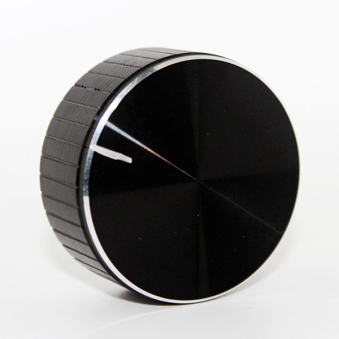 Aluminum + Plastic Knob Potentiometer Knob Cap Speaker Volume Control Knob Audio Knob 48x20mm ► Photo 1/4