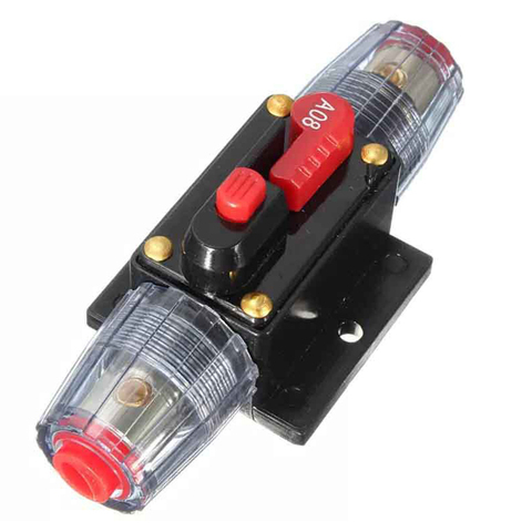 150/100/50/30/20/40/60/80A 12V Car Truck Audio modification Stereo Amplifier Circuit Breaker Automatic Reset Fuse Holder Switch ► Photo 1/6