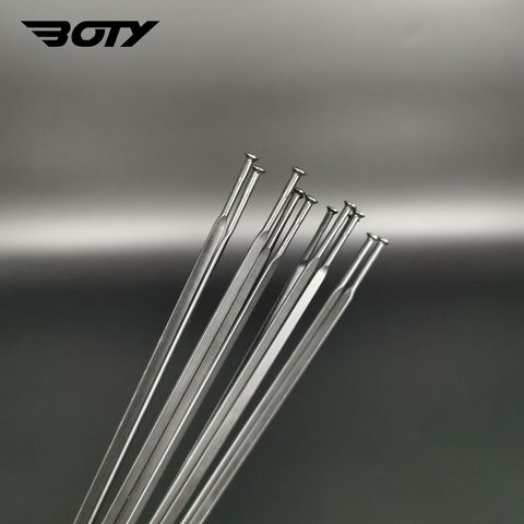 12pcs/lot Pillar 1432 AERO stainless steel bike spokes J-hook spoke or straight pull spoke wheelset free brass/alloy nipples ► Photo 1/1