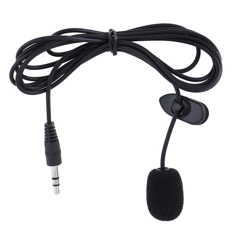 Portable External Hands-Free Mini Wired Collar Clip Lapel Lavalier Microphone For PC Laptop Lound Speaker 3.5mm ► Photo 1/6