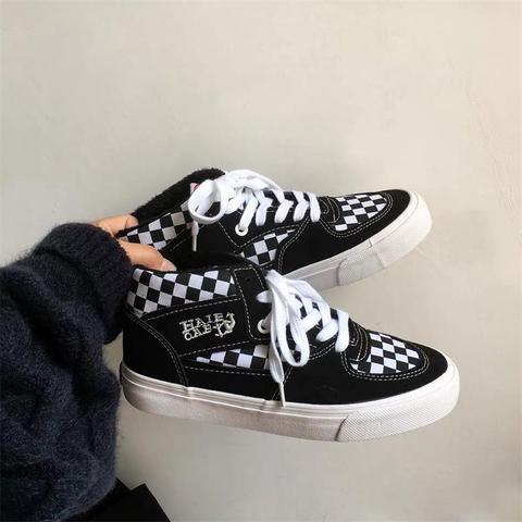 Sneakers Women's Sports Shoes Tennis Platform Summer 2022  Vintage Vulcanize Flat Casual College Student Footwear ► Photo 1/6