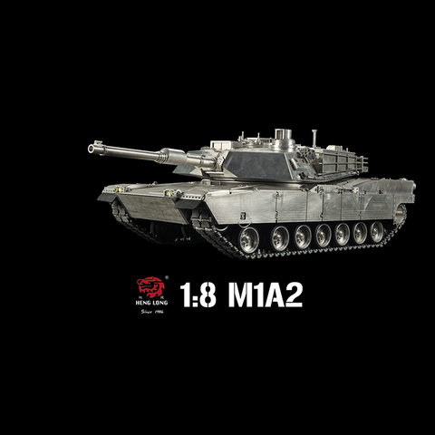 1239MM Henglong 1/8 Scale Full Metal USA M1A2 Abrams RTR RC Tank