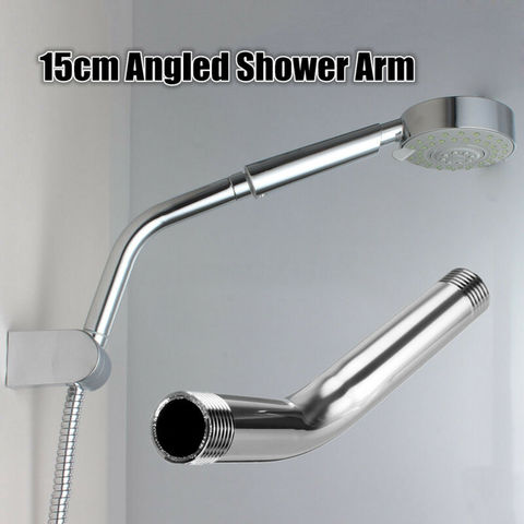 Home Stainless Steel Shower Head Extension Head Extension Angled Shower Arm Extra Hose Pipe Bathroom Shower Bathroom Accessories ► Photo 1/6
