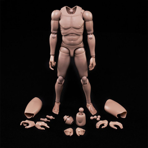 MX02-AB 1/6 Male Figure Body 2.0 Nude Narrow Shoulders with Neck 12'' Flexible Doll Toy ► Photo 1/6