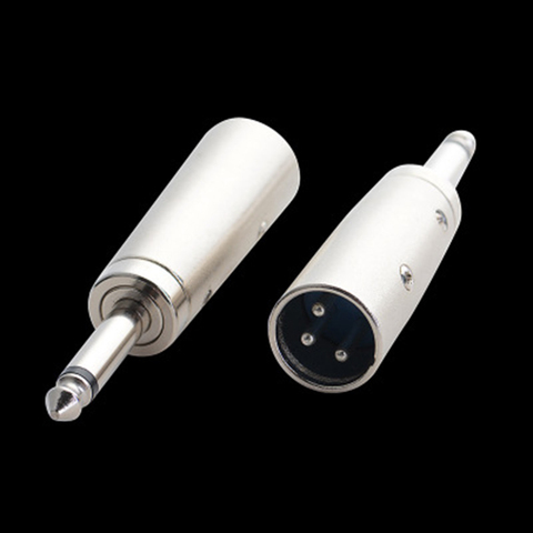 Microphone Transform TRS Male To Male Adapter XLR Male To 1/4