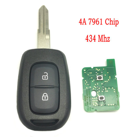 Datong World Car Remote Key For Renault Sandero Logan Lodgy Dokker Dacia Duster 4A7961 Chip 433Mhz Auto Smart Control Replace ► Photo 1/6