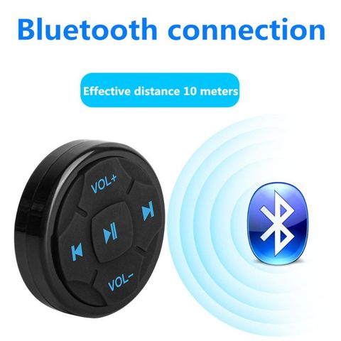 Universal Car Steering Wheel Wireless Bluetooth Remote Control Media Button 6XDB ► Photo 1/6