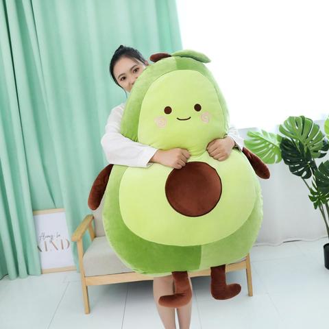 45~95cm Happy Stuffed Green Avocado Doll Long Plant Fruit Pillow Ultra Squishy Sleeping Snuggle Buddy Plushie Children Gift ► Photo 1/6