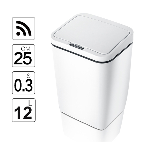 Automatic Touchless Intelligent induction Motion Sensor Kitchen Trash Can Wide Opening Sensor Eco-friendly Waste Garbage Bin ► Photo 1/6