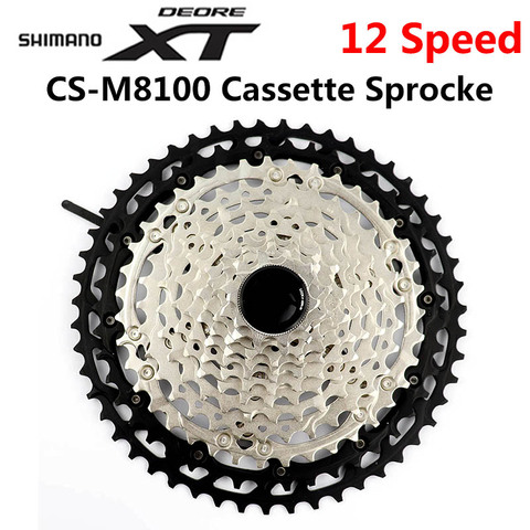 SHIMANO DEORE XT CS M8100 Cassette Sprocke M8100 Freewheel Cogs Mountain Bike MTB 12-Speed 10-51T M8100 Cassette Sprocket ► Photo 1/3