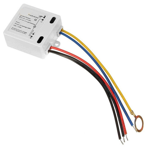 Touch Switch LED Lamp DIY Accessories 50 To 60HZ TY-8001 Switch On Off Black /Blue/Red/Yellow Line 120V to 240V ► Photo 1/6