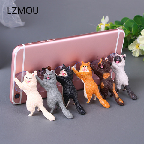 Wedding Gifts for Guests Kids Phone Holder Cute Cat Support Resin Mobile Phone Holder Bridesmaid Gift Present Party Favors ► Photo 1/5