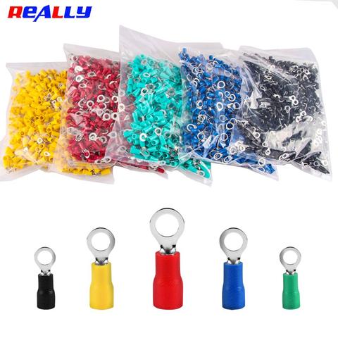 REALLY RV1.25/2/3.5/5.5 1000PCS/Pack Spade Insulated Wire Connector Electrical Crimp Terminal RV1.25-5.5 Cable Wire Connector ► Photo 1/6