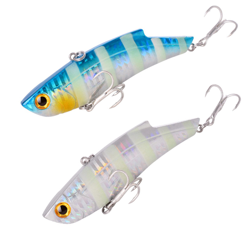 1Pcs 9cm 28g Hard Sea Fishing Lure VIB Treble Hook Fishing Sinking Vibe Lures Winter Pencil Lure Hard Baits ► Photo 1/6