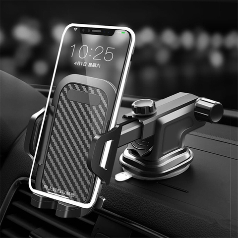 2022 Adjustable Phone Mounting Suction Cup Holder Long Arm Car Phone Holder 360 Degrees Universal Smartphone Car Mount Stand ► Photo 1/6