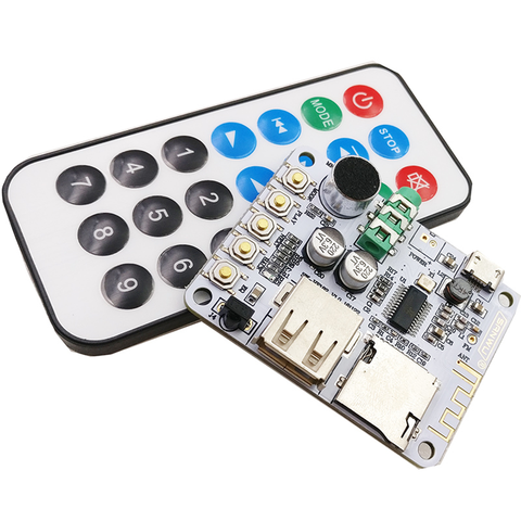 Bluetooth audio receiver board slot with USB TF card decoding playback preamp output 4.0 wireless stereo music module ► Photo 1/6