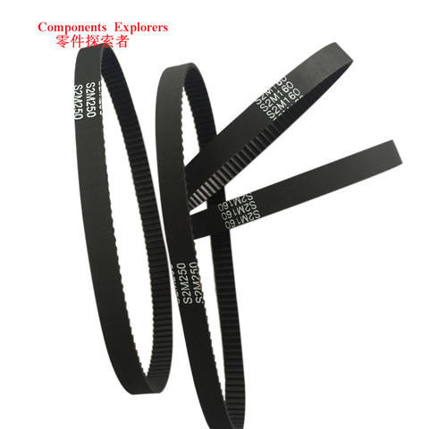 5Pcs S2M Timing Belt 160 164 166 170 172 176 180 190 192 196 198mm Width 6mm Closed-loop Synchronous Rubber Belts ► Photo 1/4