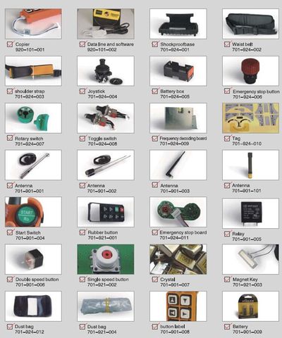 UTING Telecrane Industrial Remote Control F21-E1B Accessories Crane Remote Control Repair Replacement Parts ► Photo 1/6