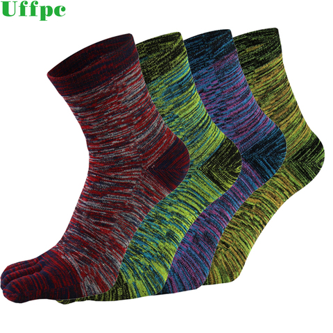 1 Pair toe socks for man cotton colorful Five Finger Socks meia masculina funny socks sokken vintage mans socks ► Photo 1/6