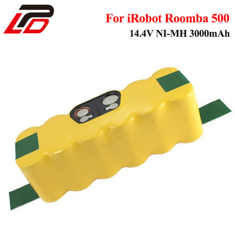 3000mAh NI-MH 14.4V Battery Pack for iRobot Roomba 500 560 530 510 562 550 570 581 610 770 760 780 790 880 Battery Robotics ► Photo 1/6