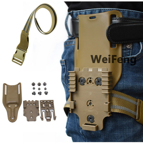 Tactical Drop Leg Band Strap QLS 19 22 Gun Holster Adapter for Safa Glock 17 Beretta M9 Hunting Pistol Waist Belt Platform ► Photo 1/6