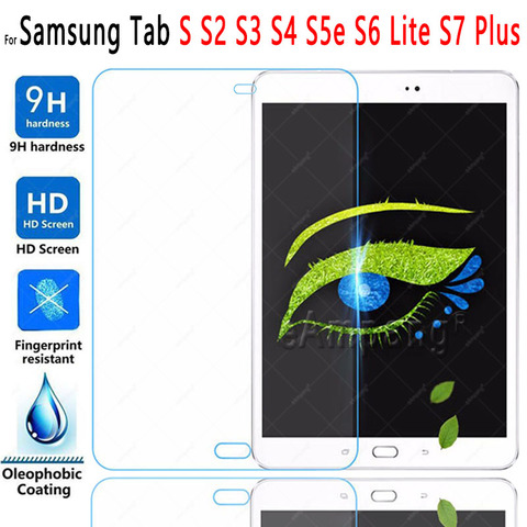 9H HD Tempered Glass for Samung Galaxy Tab S S2 S3 S4 S5e S6 Lite 9.7 10.4 10.5 T860 T720 P610 S7 S7 Plus 12.4 Screen Protector ► Photo 1/5