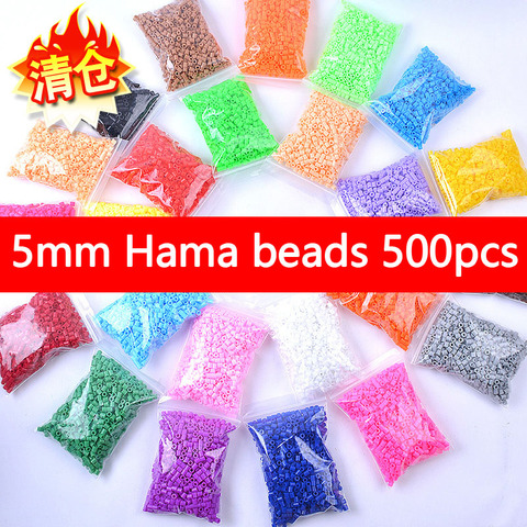 500 PCS/ Bag 5mm perler PUPUKOU Hama Beads 36 Colors Kids Education Diy Toys 100% Quality Guarantee New diy toy fuse beads ► Photo 1/6
