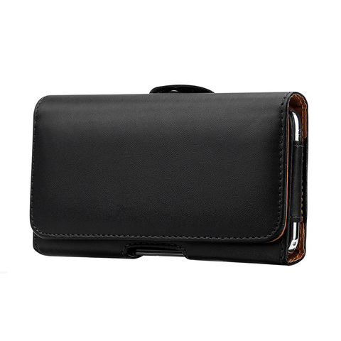 Universal Leather Case for iPhone Samsung Huawei Xiaomi Mens Waist Pack Belt Clip Bag for 3.5-6.3