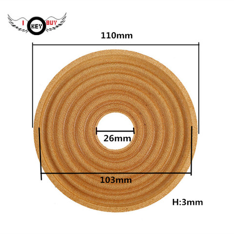 2pcs/lot  Woofer Speaker Spider Spring Pad Cloth 110mm 26mm Core Flat Foot Height 3mm DIY Repair Accessories ► Photo 1/4