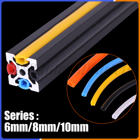 1meter 20/30/40/50 series 6mm/8mm /10mm flat seal for 2022 aluminum profile soft Slot Cover/ Panel Holder C-Beam machi ► Photo 1/6