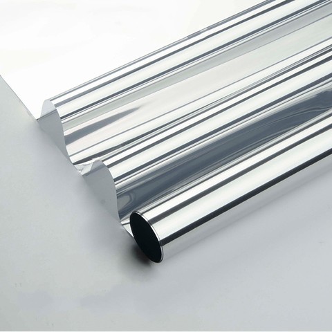 400CM Long One Way Mirrored Window Film Waterproof Window Film Silver Insulation Stickers UV Rejection Privacy Windom Tint Films ► Photo 1/6