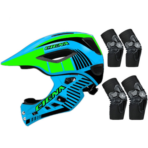 Detachable Kids Cycling Helmet with light Full Face Child Helmet Pro Protection MTB Downhill Bike Helmet Sports Safety Equipment ► Photo 1/6