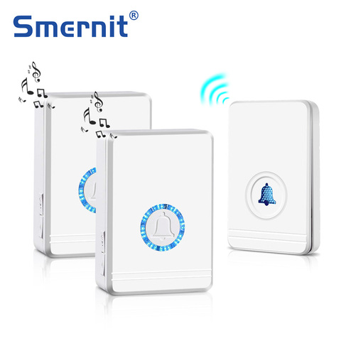 Long Range Wireless Doorbell EU/US Plug Loudspeaker Home Entry Alarm Waterproof Door Bell Night Light 48 Ringtone ► Photo 1/6