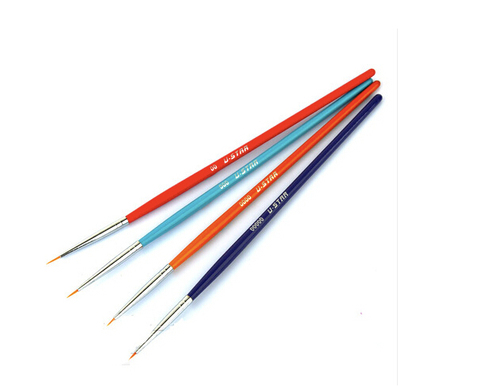 U-STAR UA-90026 #00-#000000 Tiny Head 4 in 1 High Quality Material High Finish Painting Brush Kit ► Photo 1/6