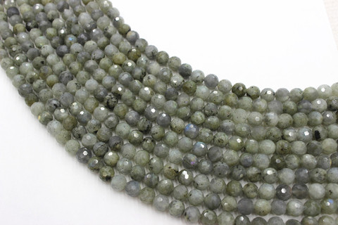 Natural Faceted Labradorite Round Loose Beads Strand 6/8/10/12MM For Jewelry DIY Making Necklace Bracelet ► Photo 1/3