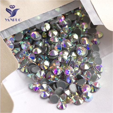 YANRUO 2028HF SS16 1440Pcs AB Rhinestone Flatback Strass Crystal Hotfix Glass Hot Fix Glass Stones For Garment ► Photo 1/6