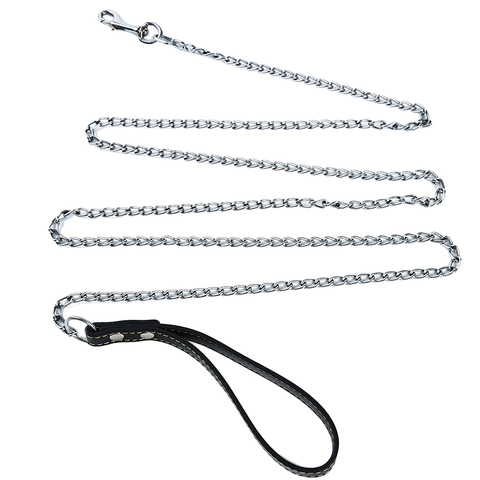 Bite Proof Heavy Duty Chain Dog Leash Pet Metal Lead Handle Trigger Hook Pet Training Collar Leash Necklace Dog Product ► Photo 1/6