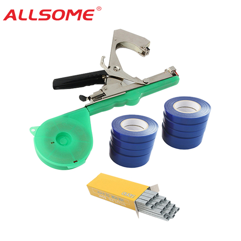 ALLSOME Tying Machine Plant Garden Plant Tapetool Tapener +10 Rolls Tape Set for Vegetable Grape Tomato Cucumber Pepper Flower ► Photo 1/6