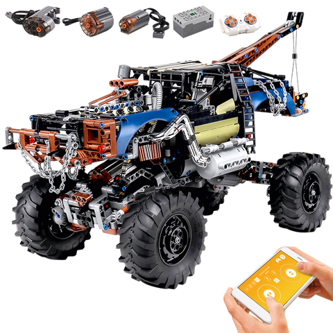 MOULD KING 18006 APP Technic Car Toys The MOC-35305 Motorized Rebel Tow Truck Model Building Blocks Bricks Kids Christmas Gifts ► Photo 1/1