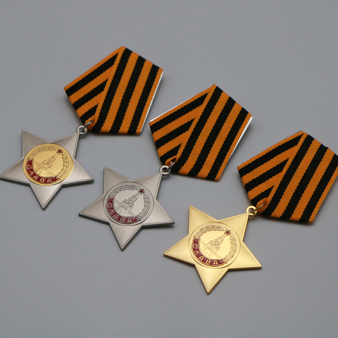 3pcs/lot CCCP Medal Order of Glory USSR Glory Medal 1rd 2nd 3rd  Class Orders Badge ► Photo 1/6