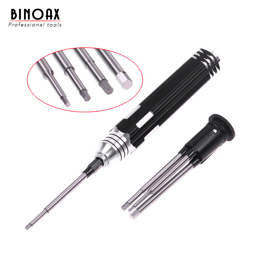 4 In 1 Hexagon Head Screw Driver Hex Screw Driver Tool Set Kit RC Helicopter Car